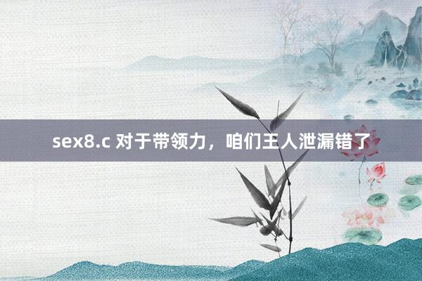 sex8.c 对于带领力，咱们王人泄漏错了