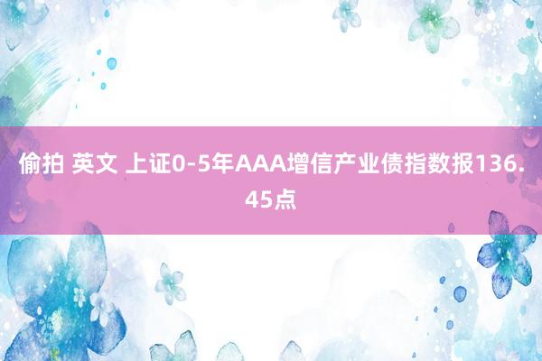 偷拍 英文 上证0-5年AAA增信产业债指数报136.45点