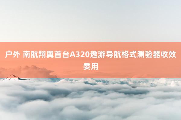 户外 南航翔翼首台A320遨游导航格式测验器收效委用