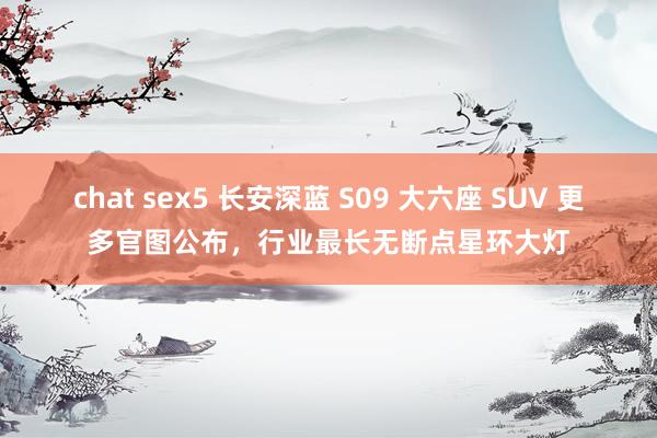 chat sex5 长安深蓝 S09 大六座 SUV 更多官图公布，行业最长无断点星环大灯