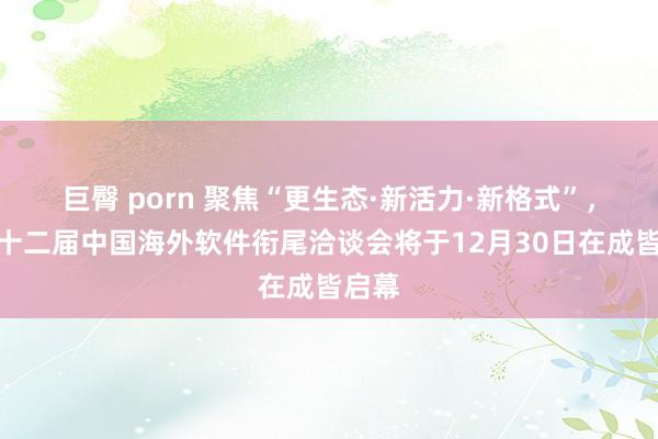 巨臀 porn 聚焦“更生态·新活力·新格式”，第二十二届中国海外软件衔尾洽谈会将于12月30日在成皆启幕