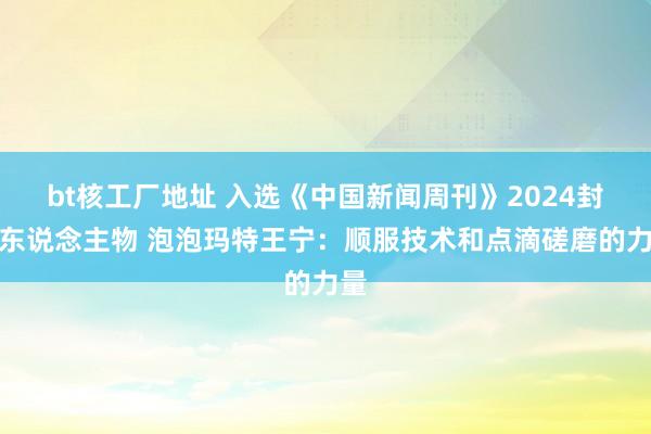 bt核工厂地址 入选《中国新闻周刊》2024封面东说念主物 泡泡玛特王宁：顺服技术和点滴磋磨的力量