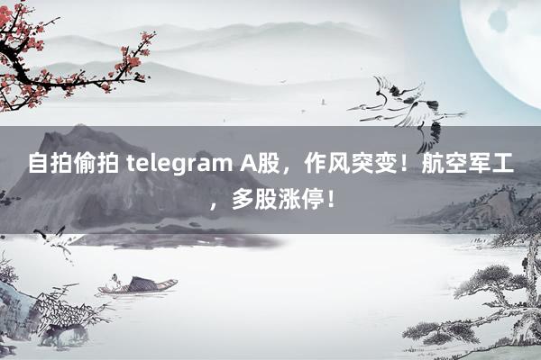 自拍偷拍 telegram A股，作风突变！航空军工，多股涨停！